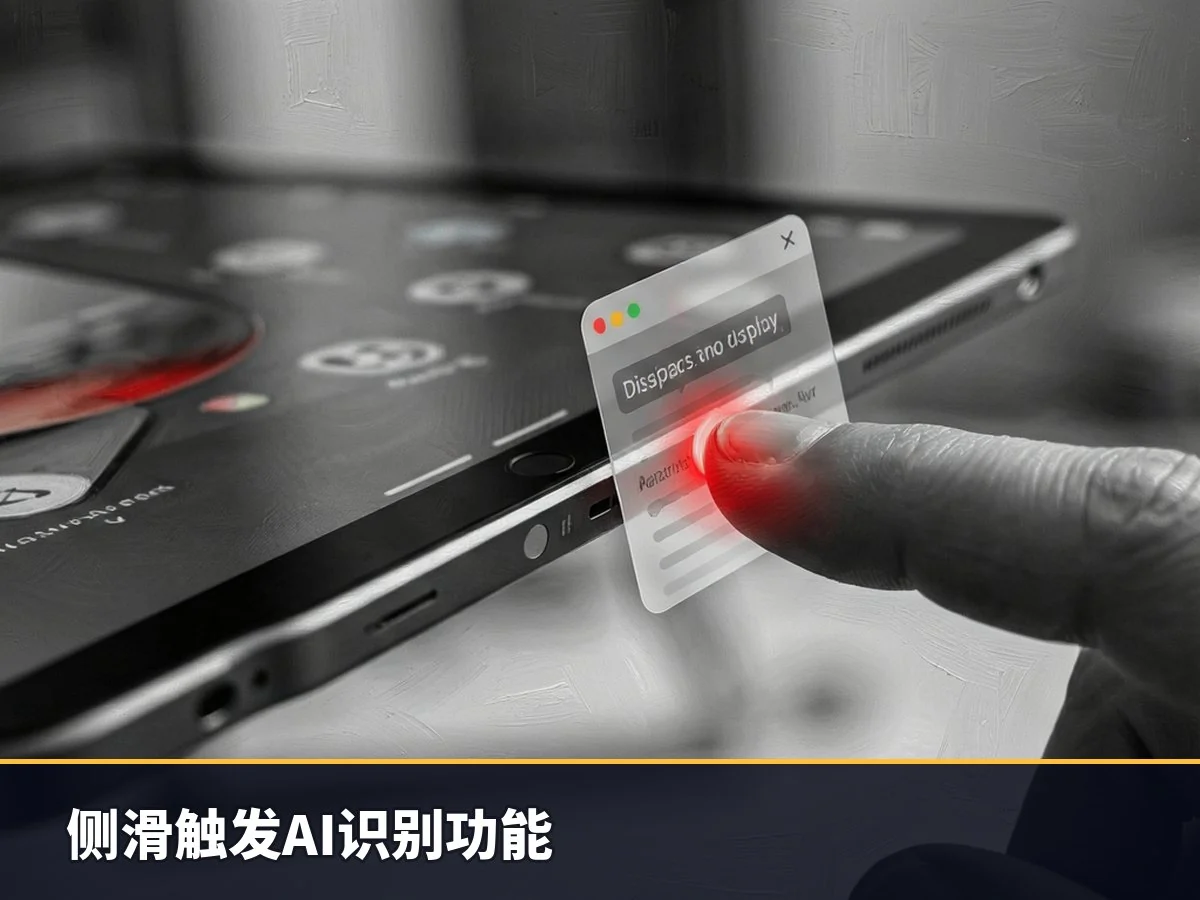 侧滑触发AI识别功能