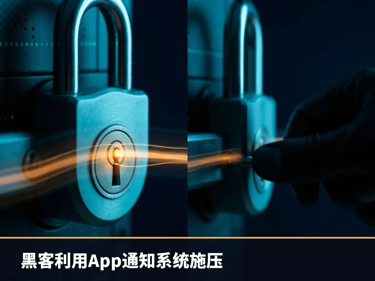 黑客利用App通知系统施压