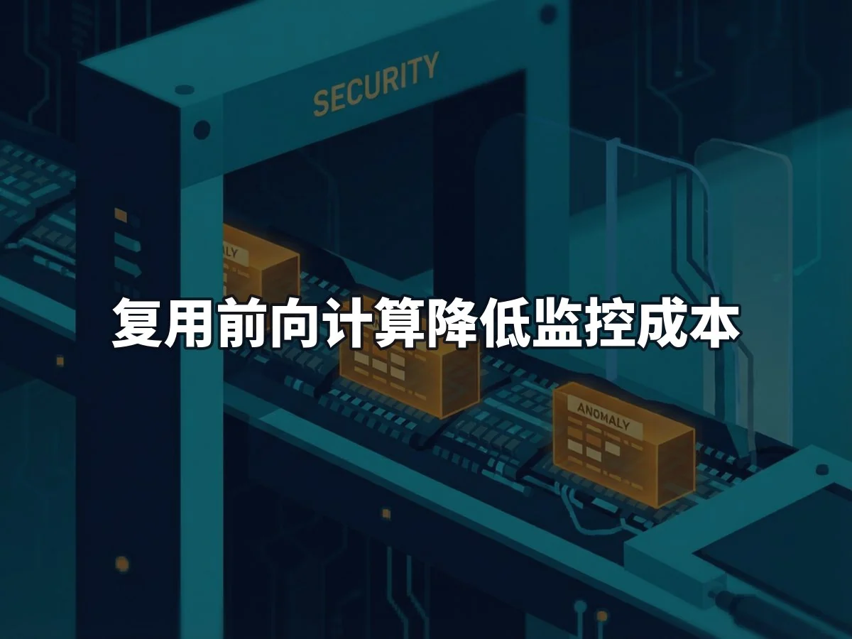 复用前向计算降低监控成本
