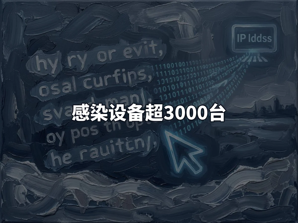 感染设备超3000台