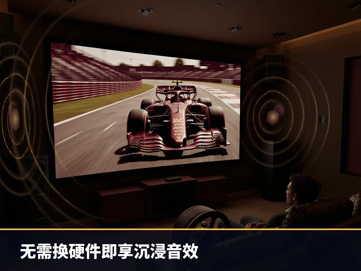 无需换硬件即享沉浸音效