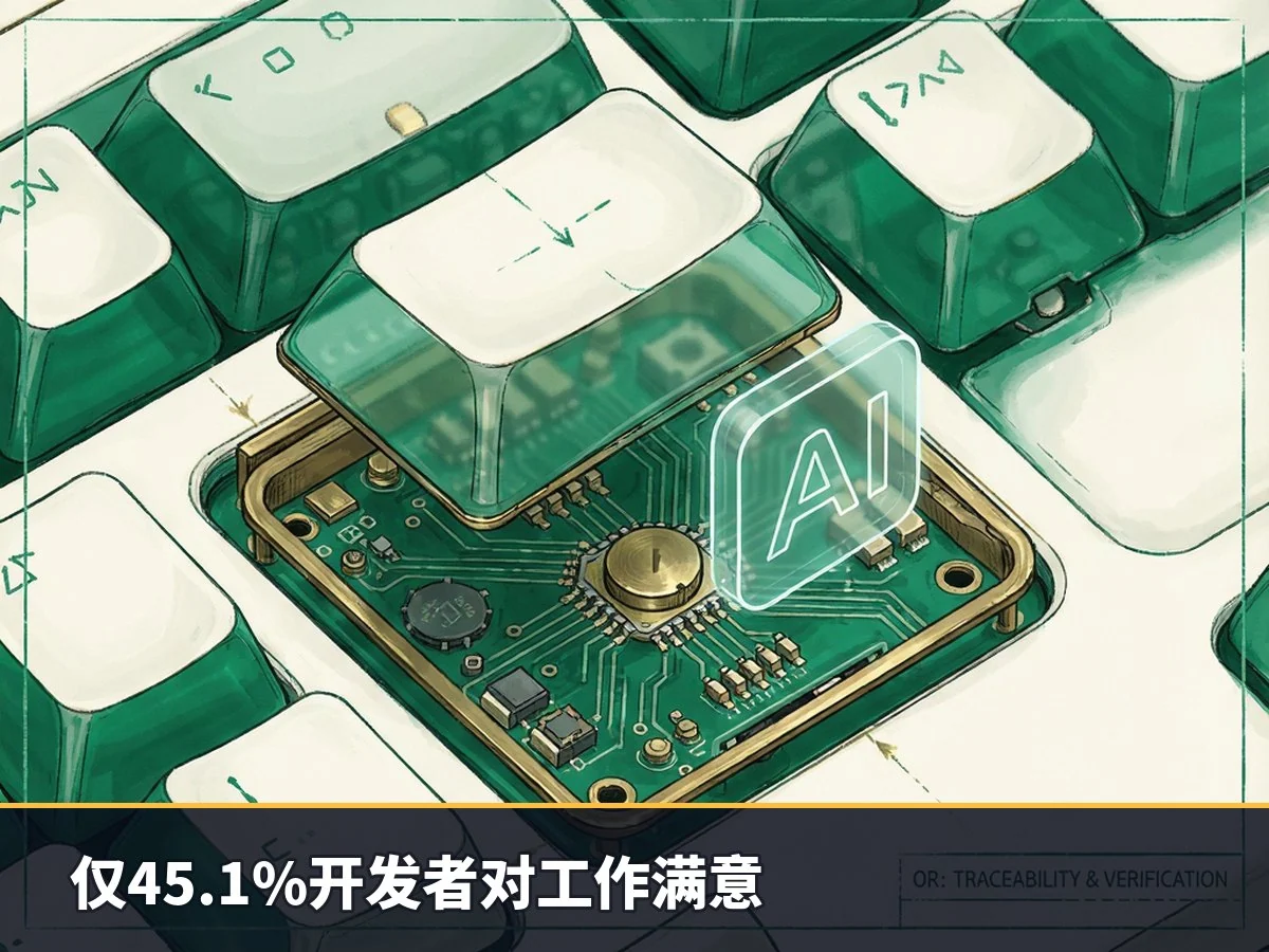 仅45.1%开发者对工作满意