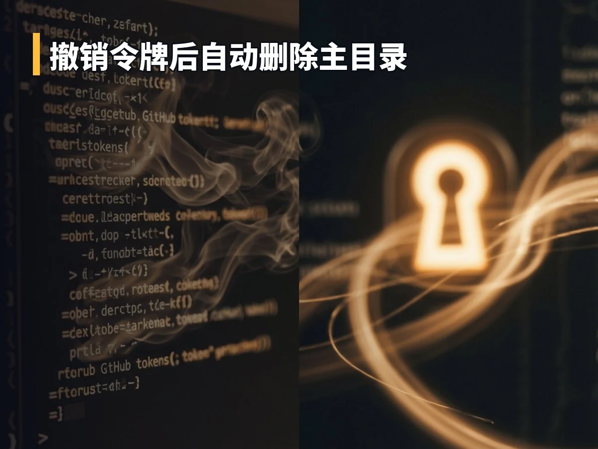 撤销令牌后自动删除主目录