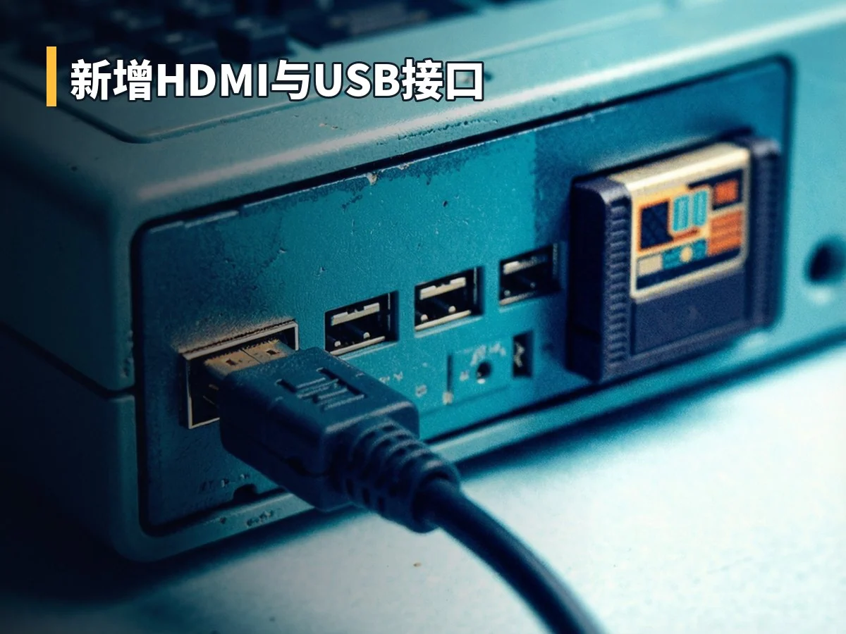 新增HDMI与USB接口
