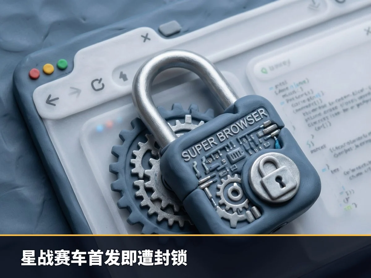 星战赛车首发即遭封锁
