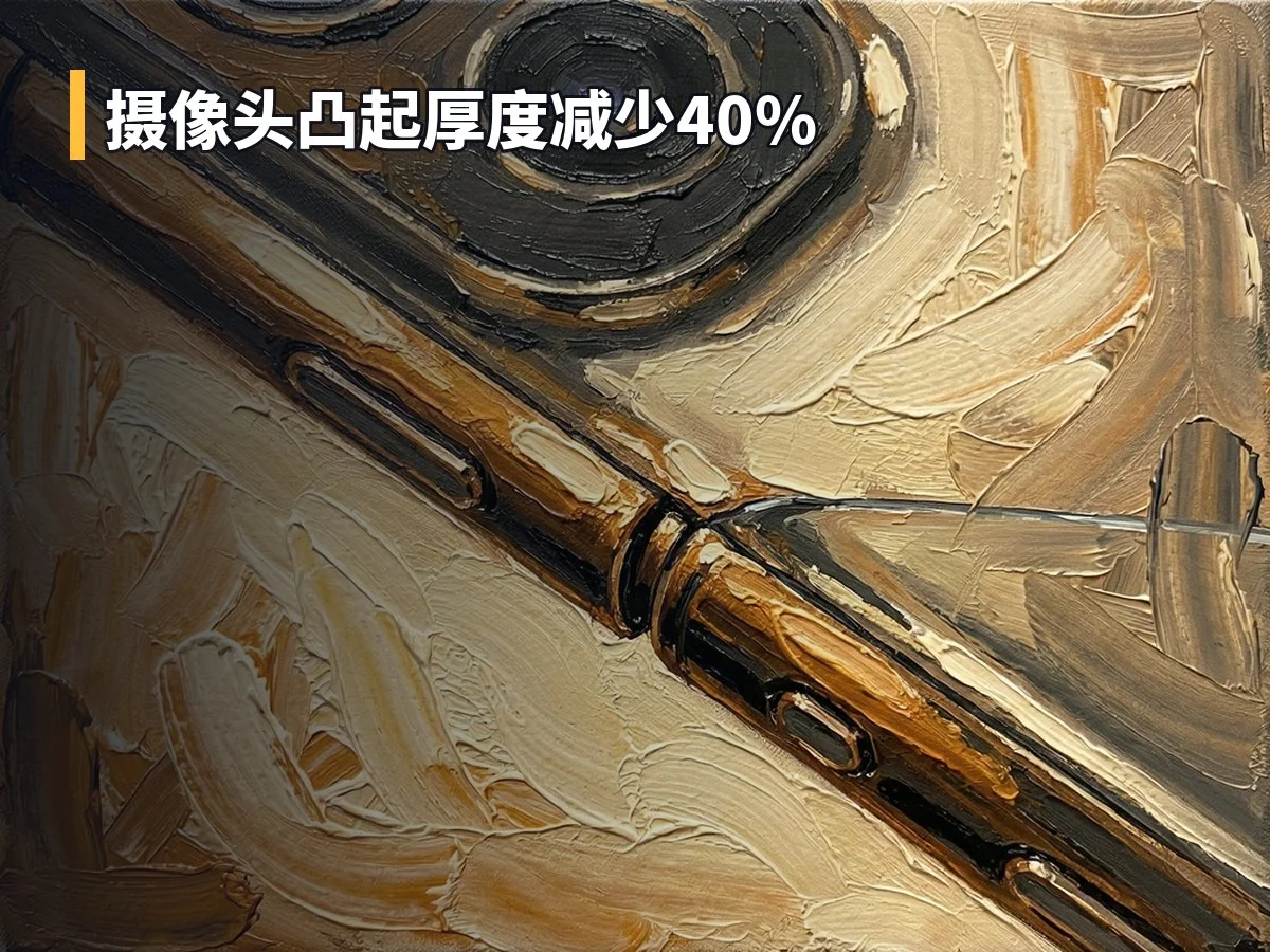 摄像头凸起厚度减少40%