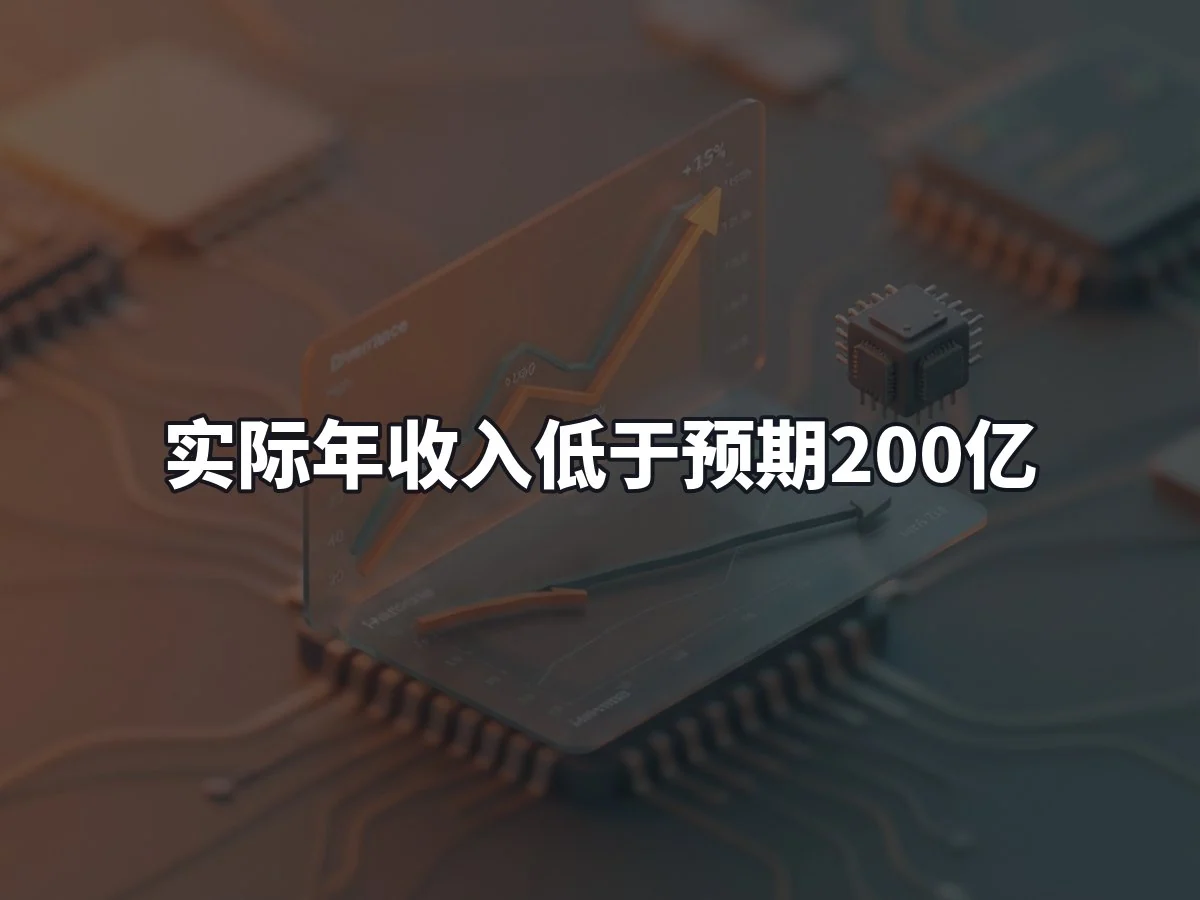 实际年收入低于预期200亿