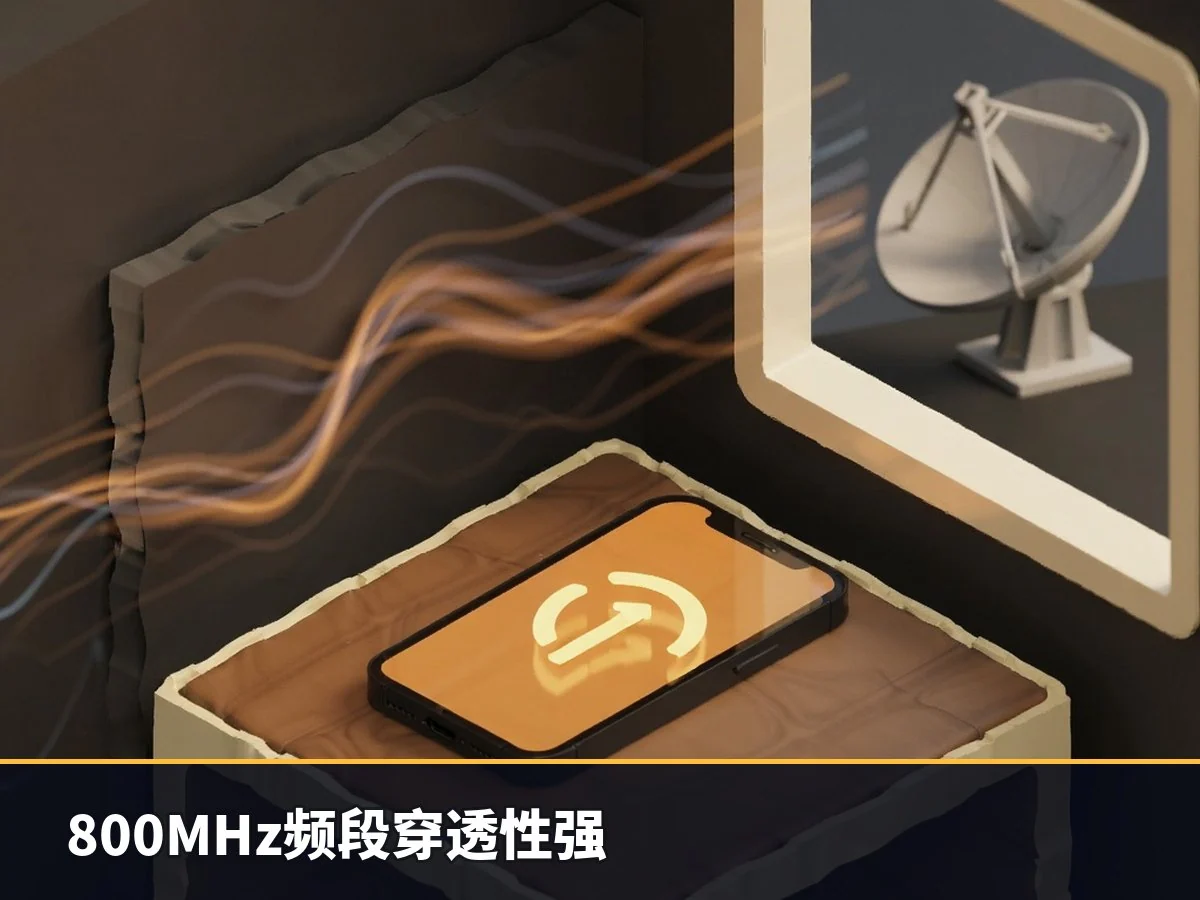 800MHz频段穿透性强