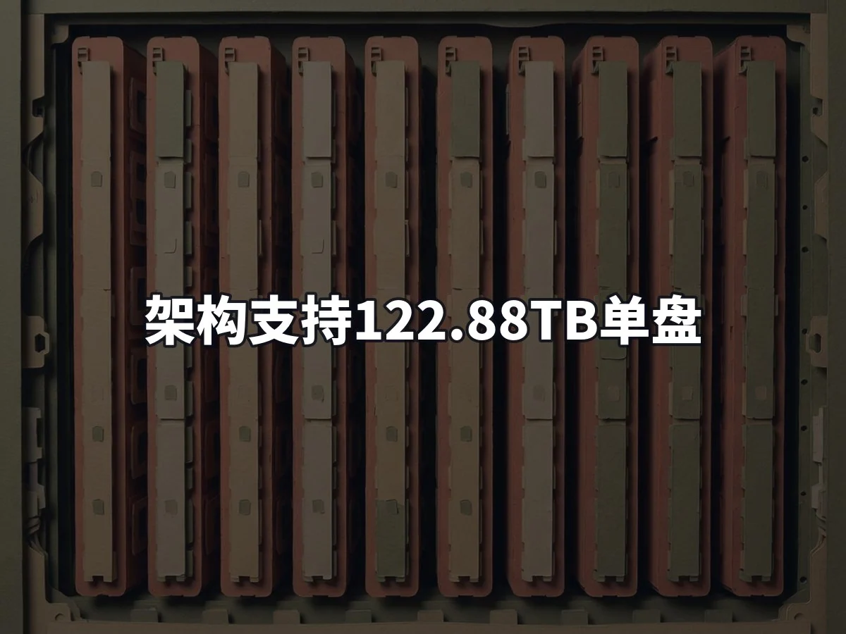 架构支持122.88TB单盘