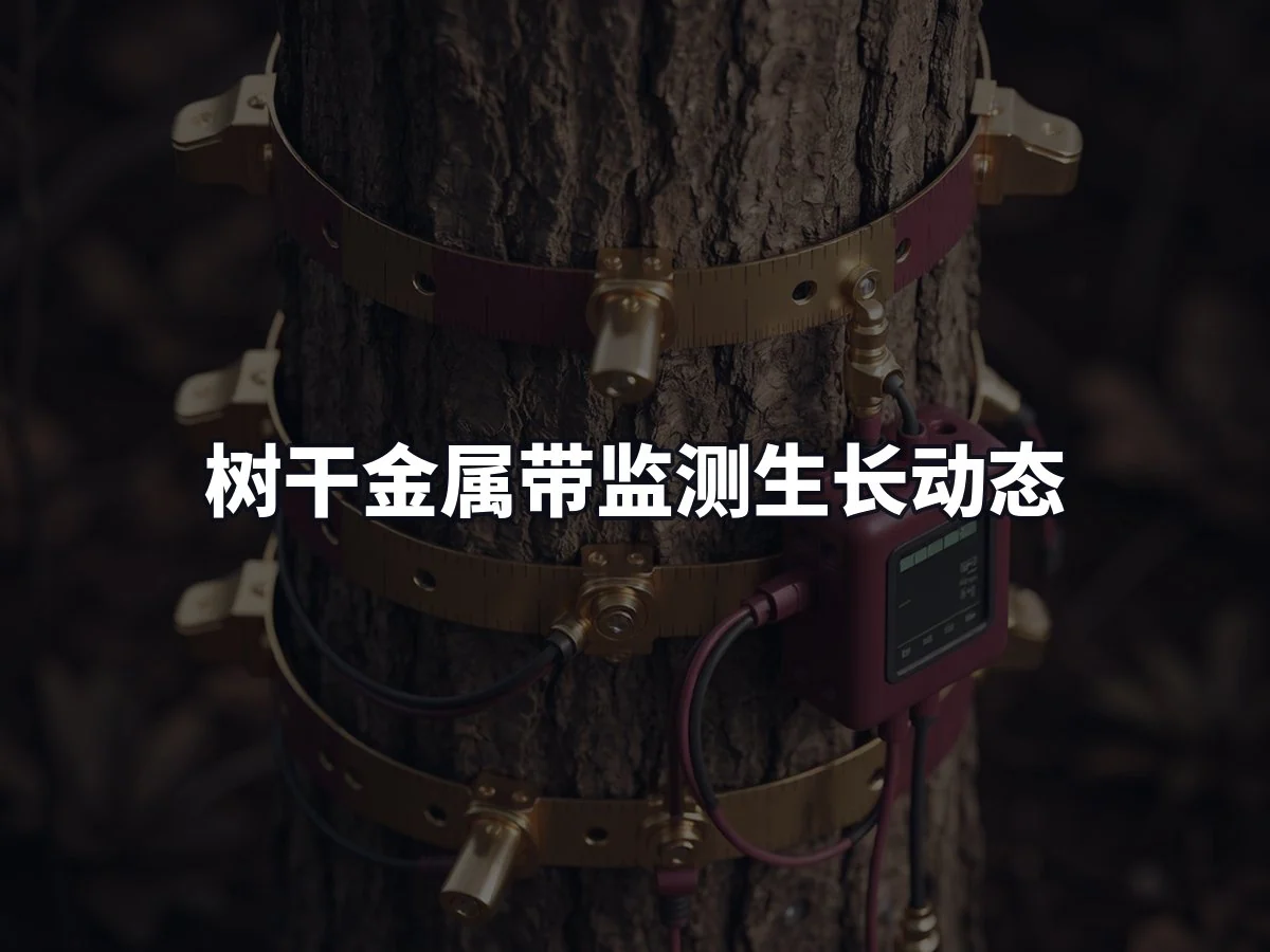 树干金属带监测生长动态