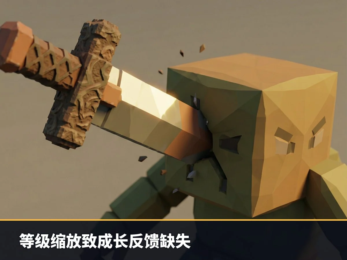 等级缩放致成长反馈缺失