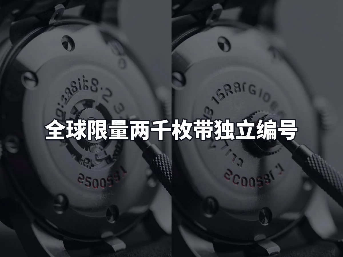 全球限量两千枚带独立编号