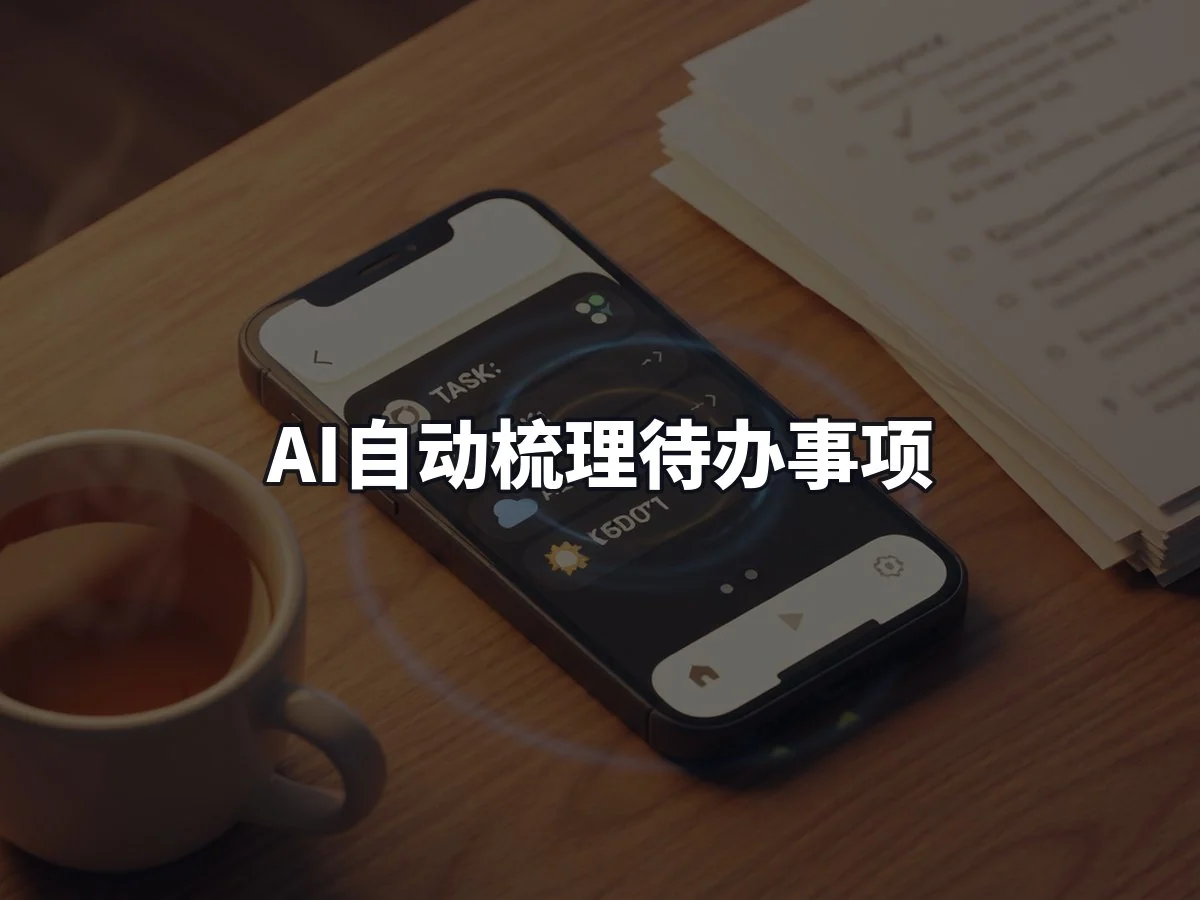 AI自动梳理待办事项