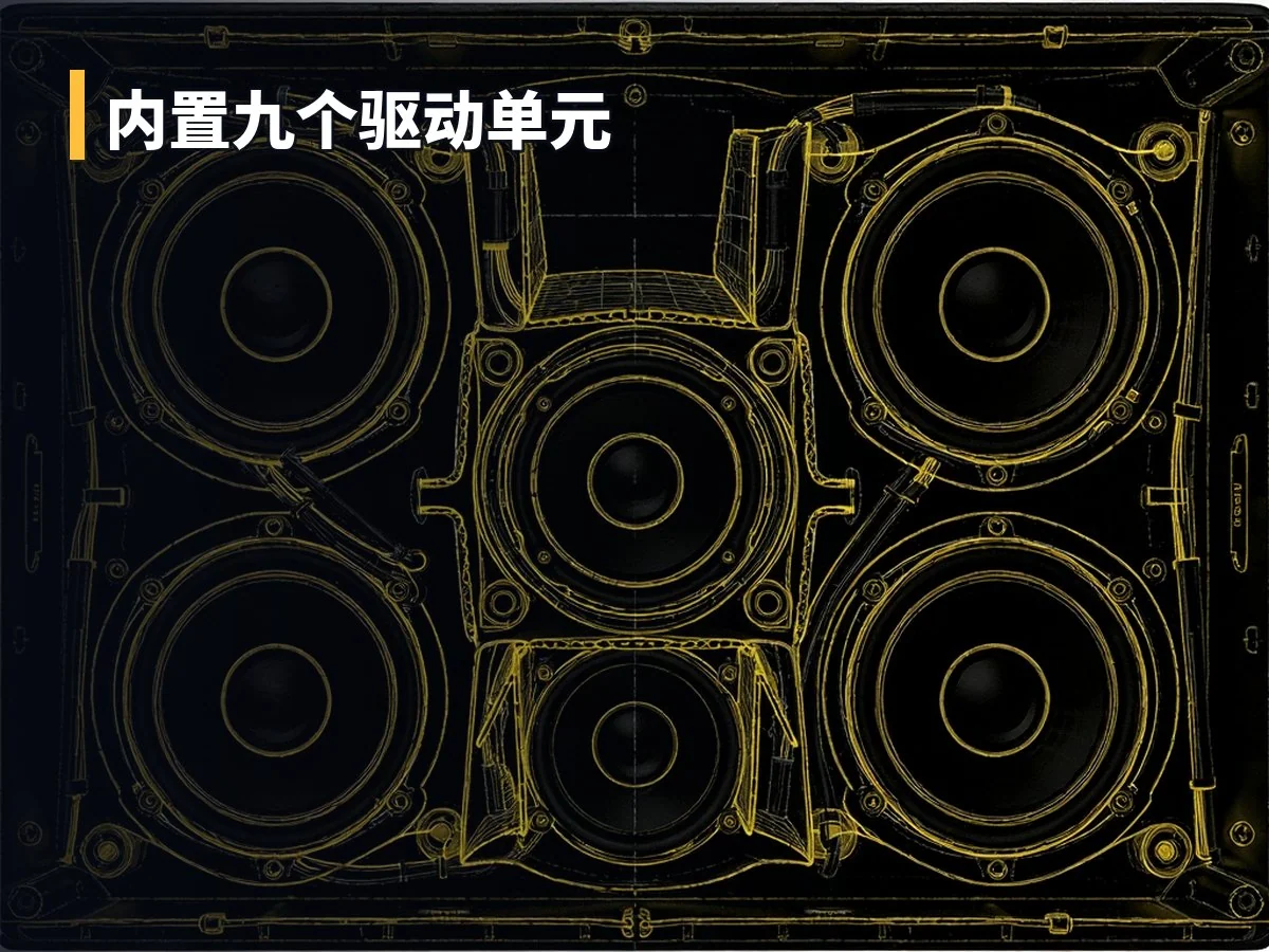 内置九个驱动单元