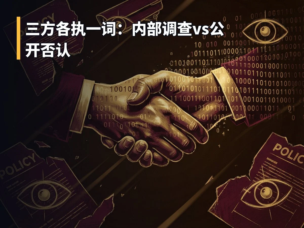 三方各执一词:内部调查vs公开否认