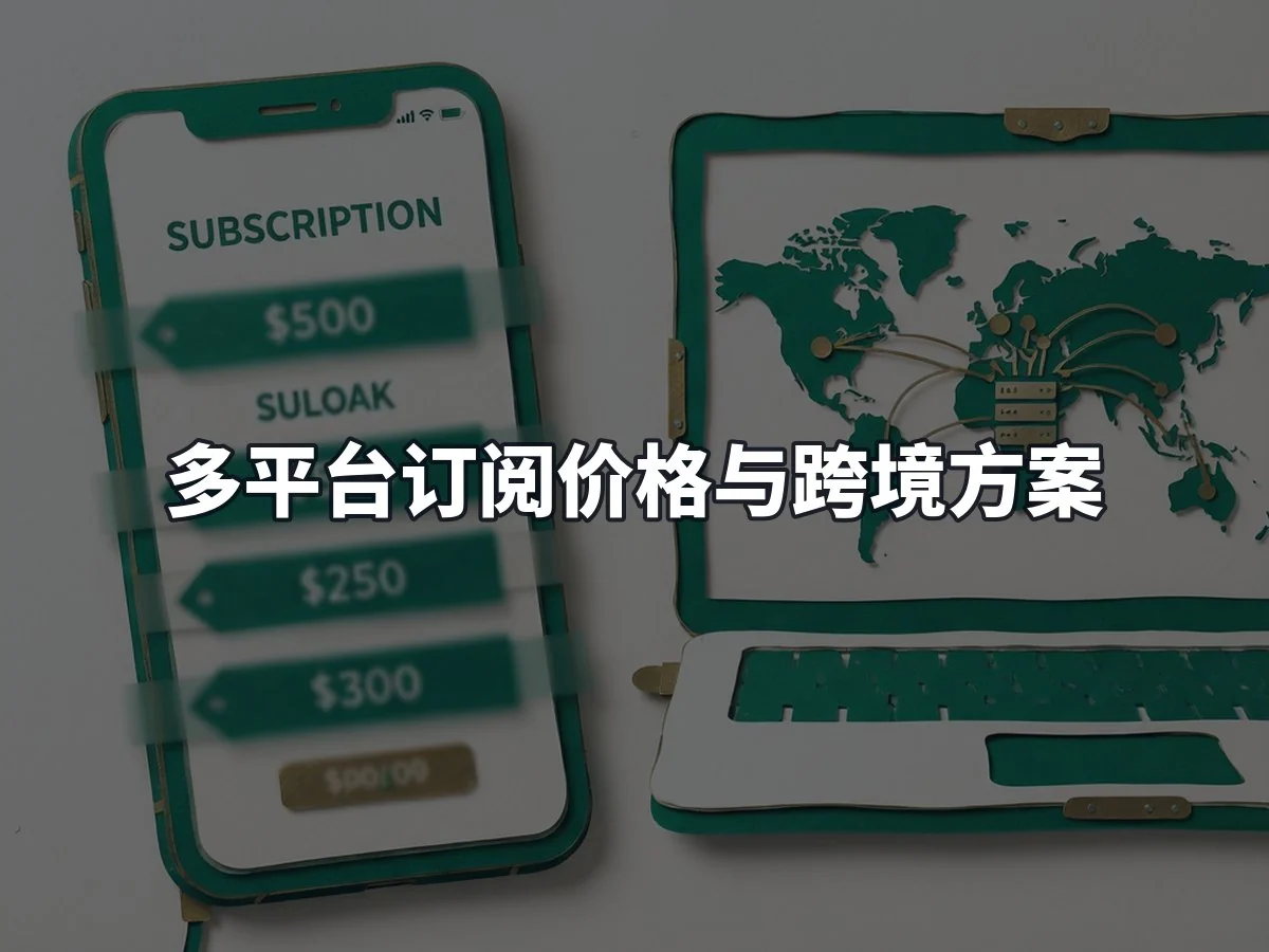 多平台订阅价格与跨境方案
