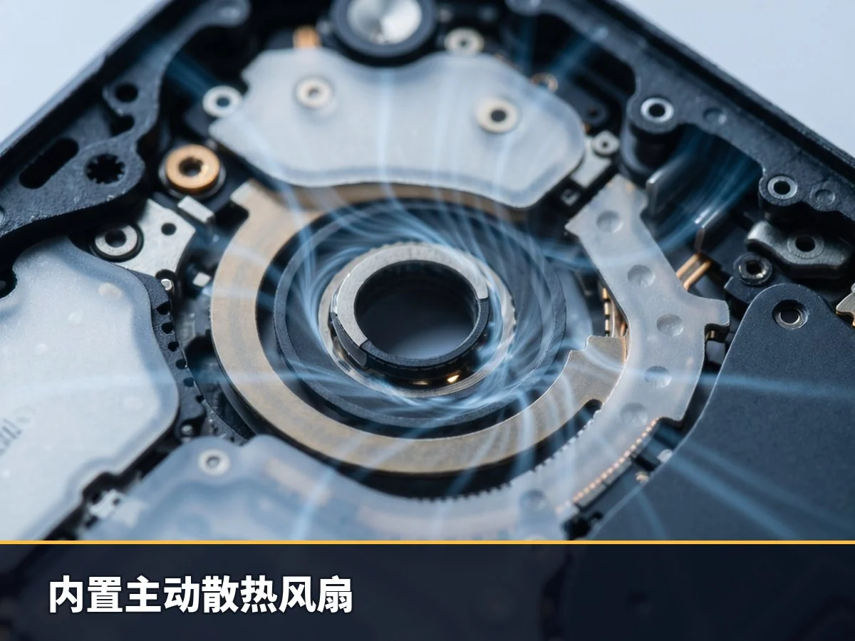 内置主动散热风扇