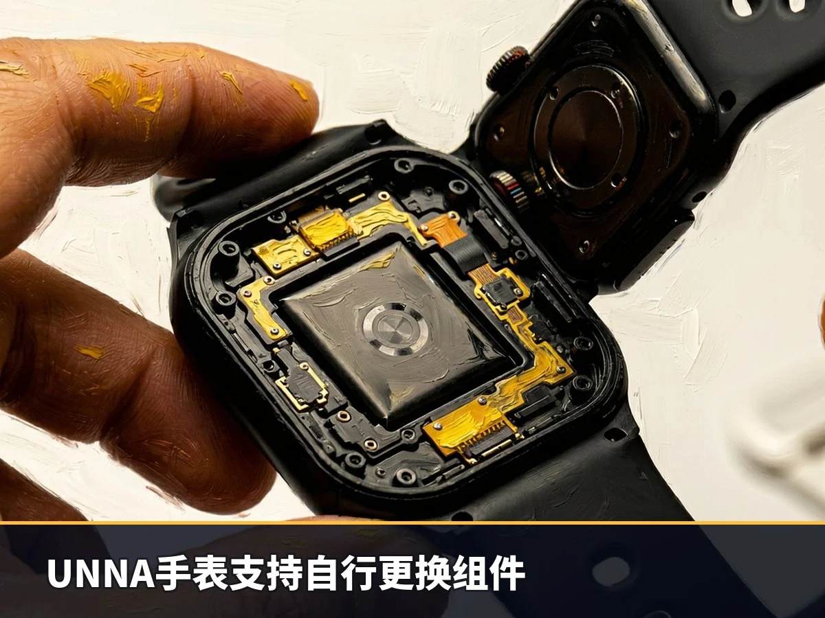 UNNA手表支持自行更换组件