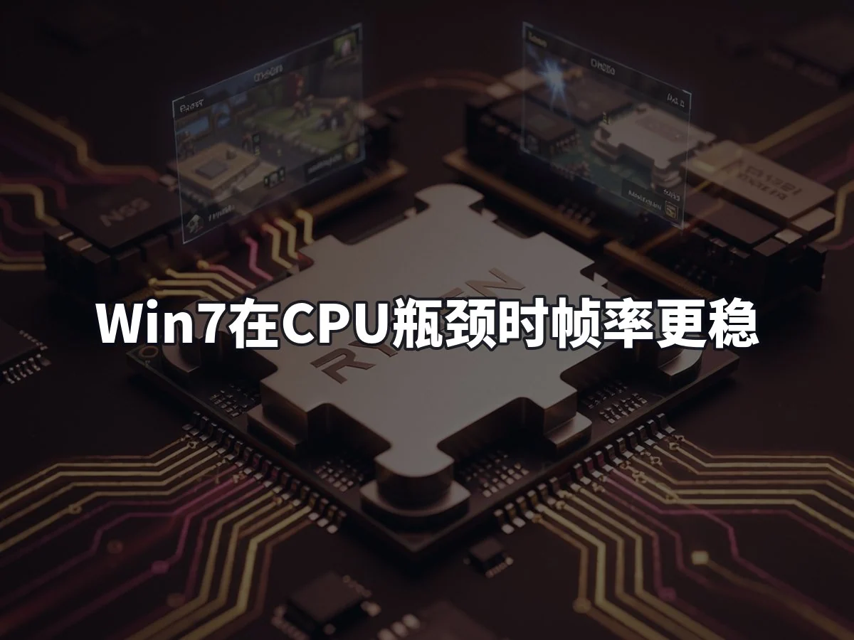Win7在CPU瓶颈时帧率更稳