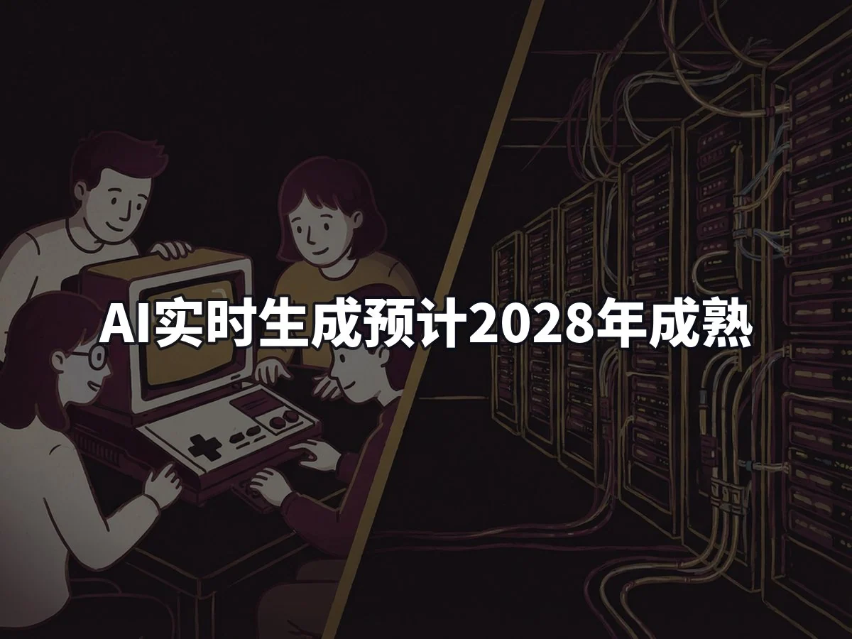 AI实时生成预计2028年成熟