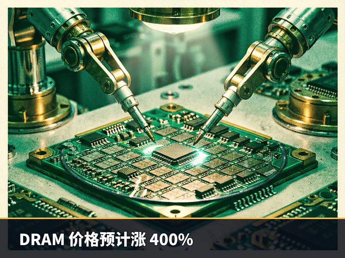 DRAM 价格预计涨 400%