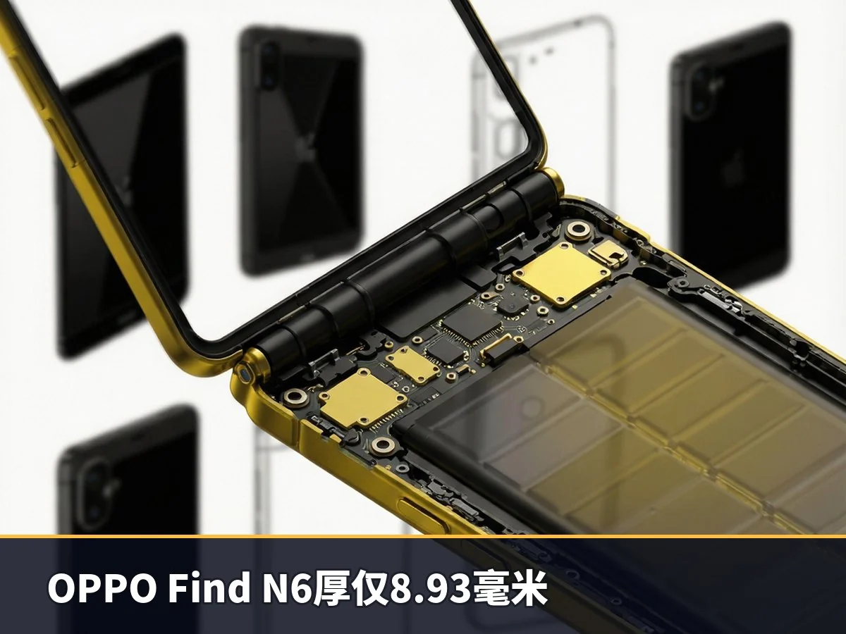 OPPO Find N6厚仅8.93毫米