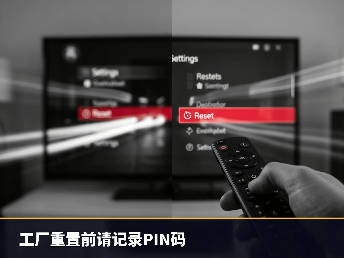 工厂重置前请记录PIN码