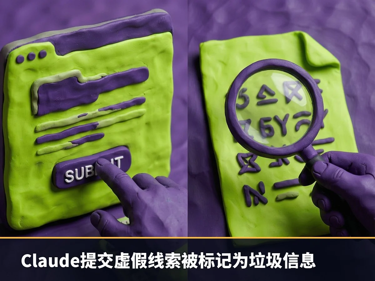 Claude提交虚假线索被标记为垃圾信息