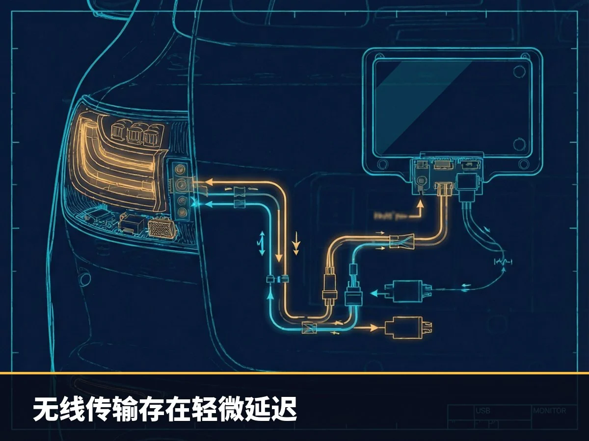 无线传输存在轻微延迟