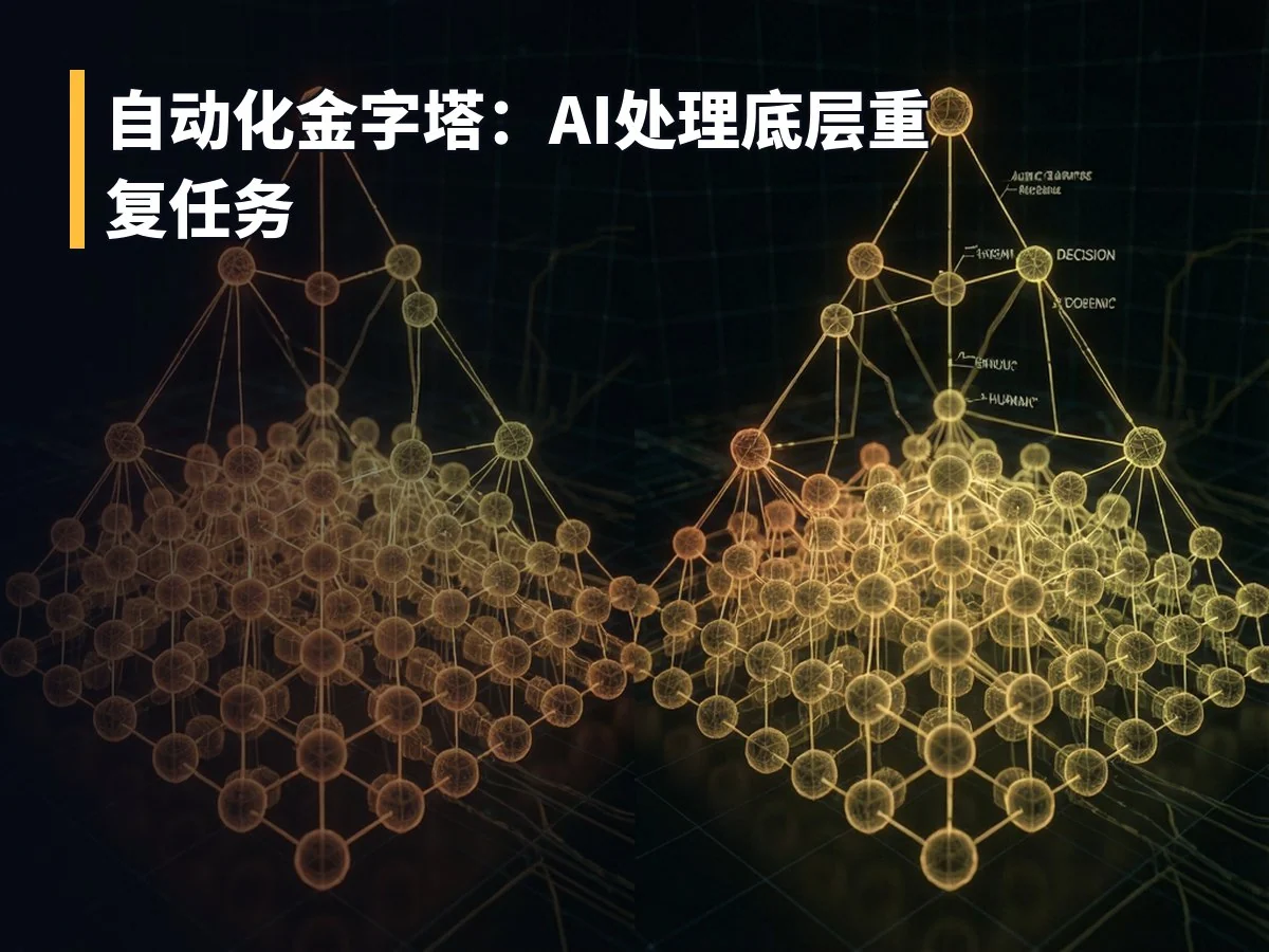 自动化金字塔:AI处理底层重复任务