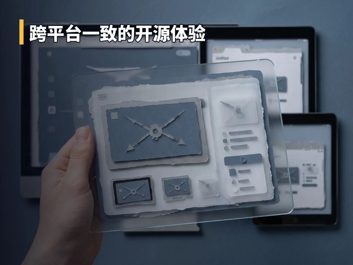 跨平台一致的开源体验