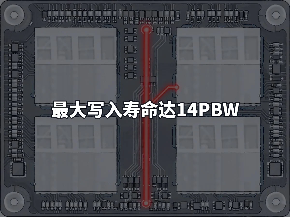 最大写入寿命达14PBW