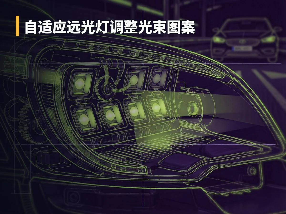 自适应远光灯调整光束图案