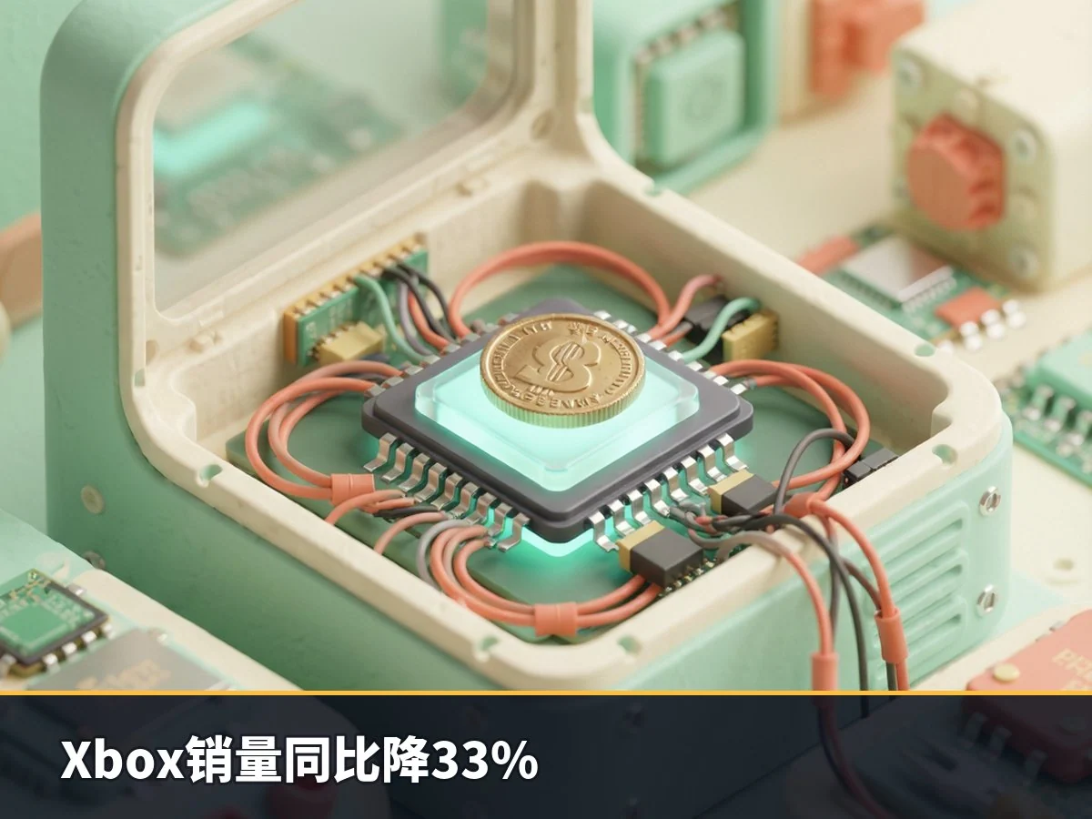 Xbox销量同比降33%