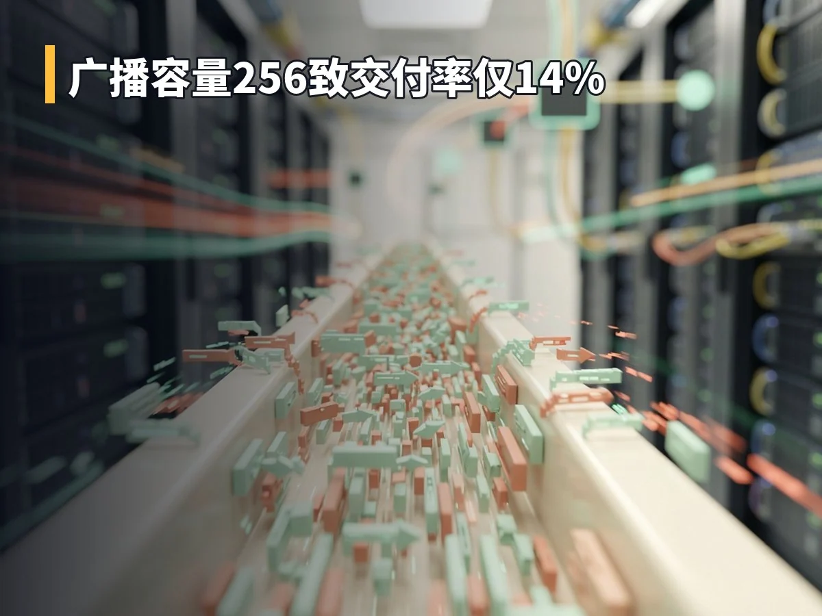 广播容量256致交付率仅14%