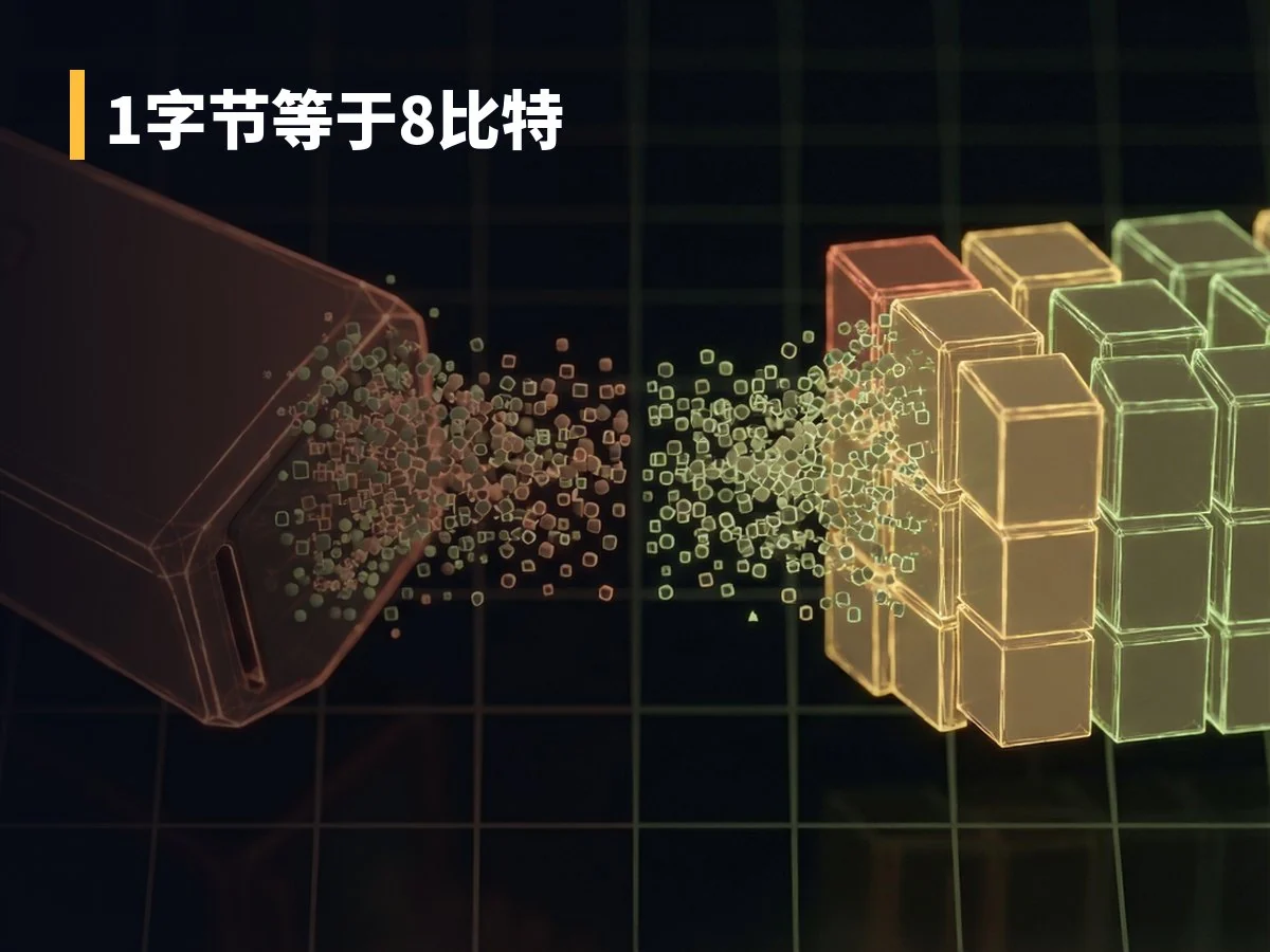 1字节等于8比特