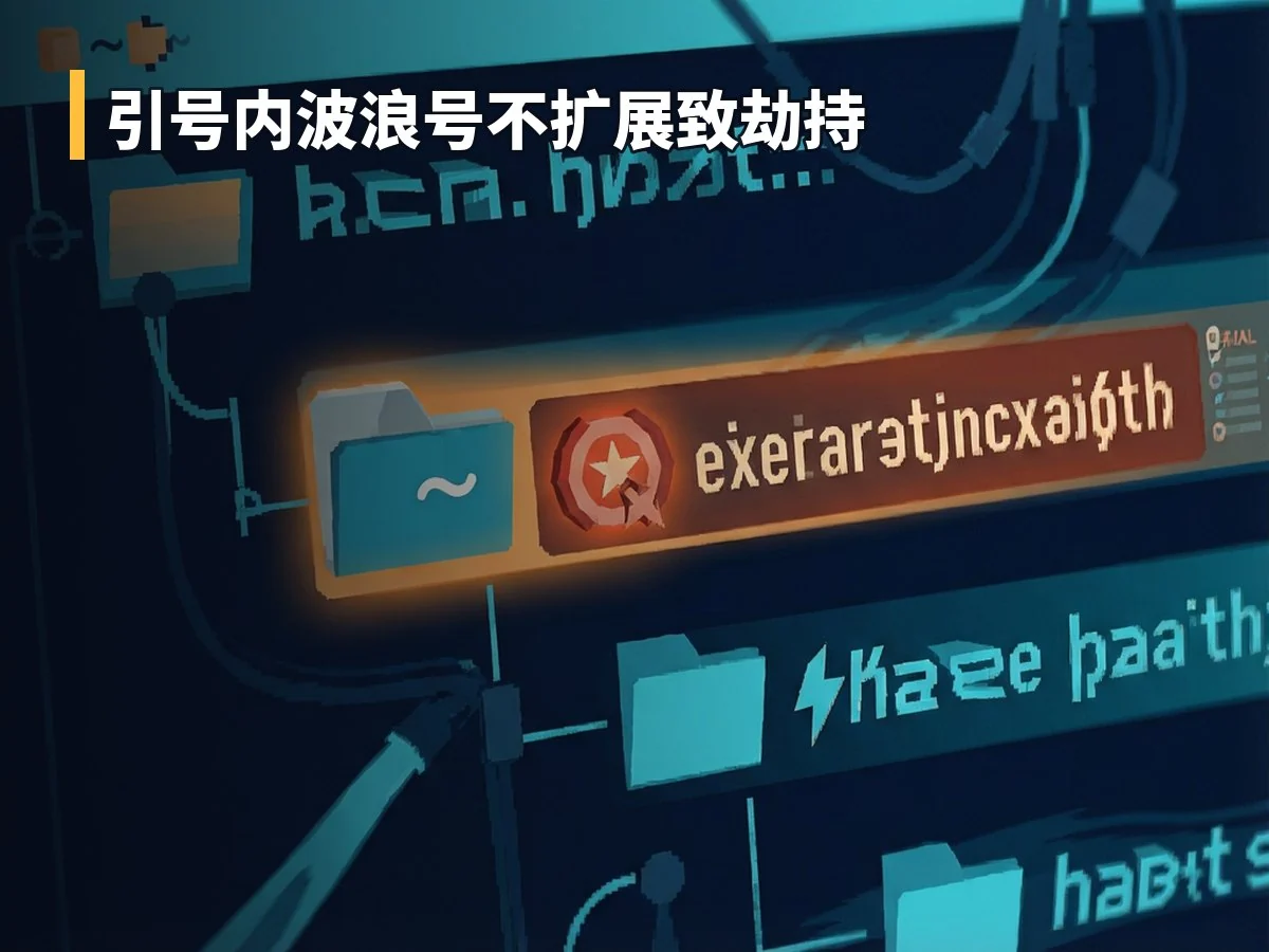 引号内波浪号不扩展致劫持