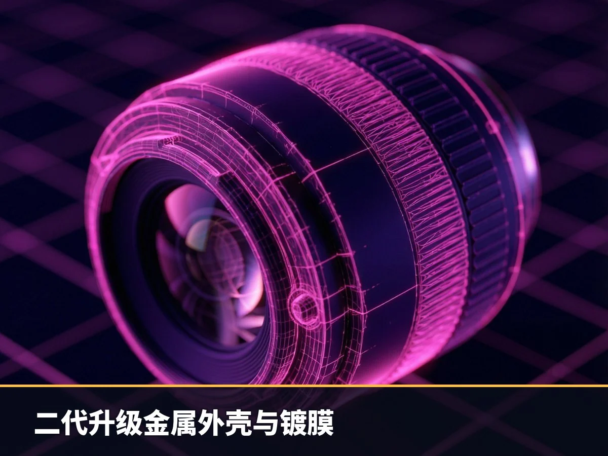 二代升级金属外壳与镀膜