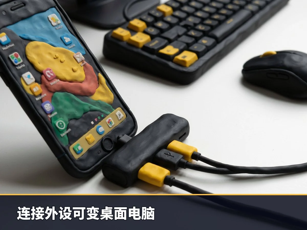 连接外设可变桌面电脑