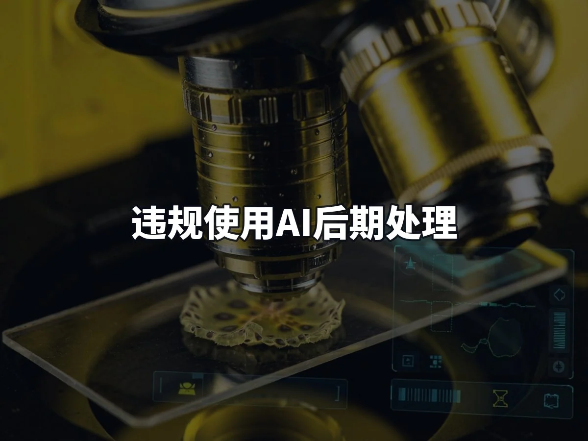 违规使用AI后期处理