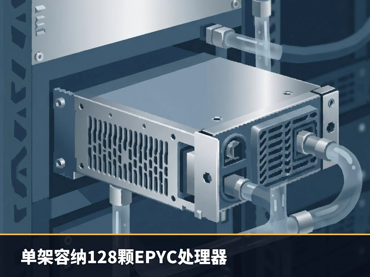 单架容纳128颗EPYC处理器
