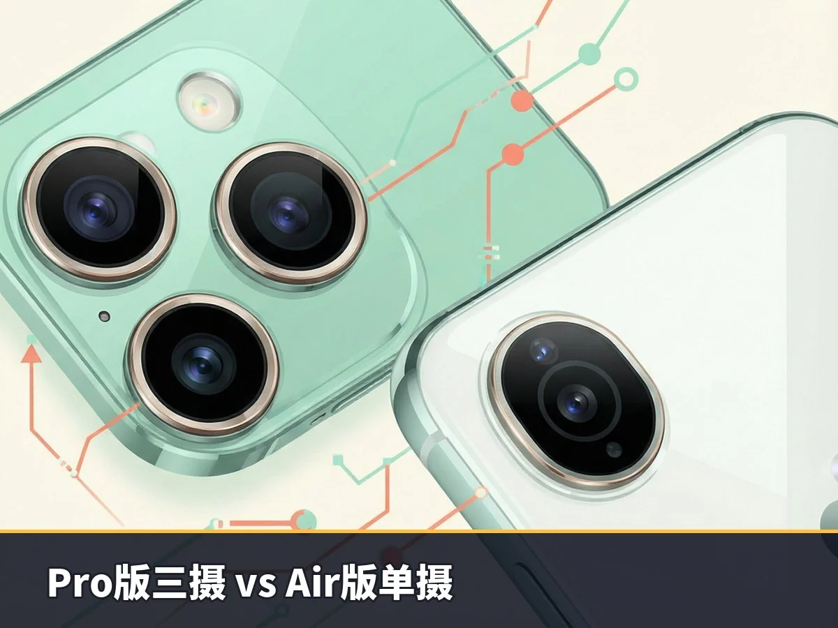 Pro版三摄 vs Air版单摄